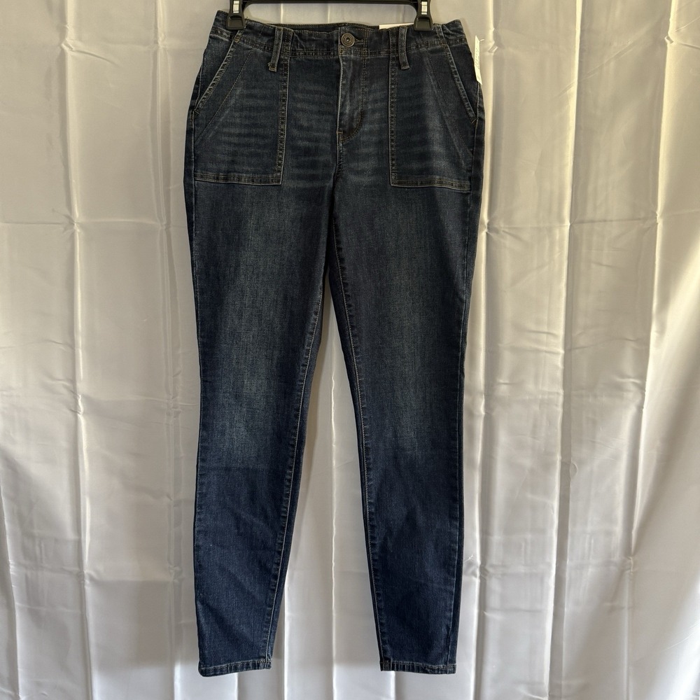Maurices Womens‎ M Jegging Jeans Mid-Rise Denim Flex Dark Rinse New With Tags